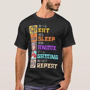 Eat Ssov Anime Gaming Upprepa Japan Kawaii Manga A T Shirt