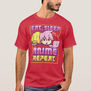 Eat Ssov Anime Repeat Kawaii Japanska Manga Otaku T Shirt