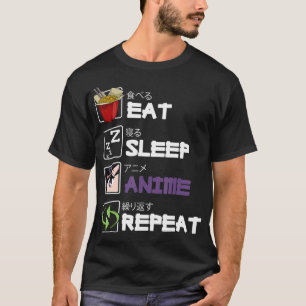 Eat Ssov Anime Repeat Kawaii Otaku Manga Japan Fa T Shirt