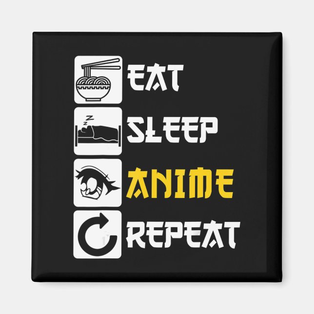 Eat Ssov Anime Repeat Manga Japan Say Cosplay Magnet (Framsidan)