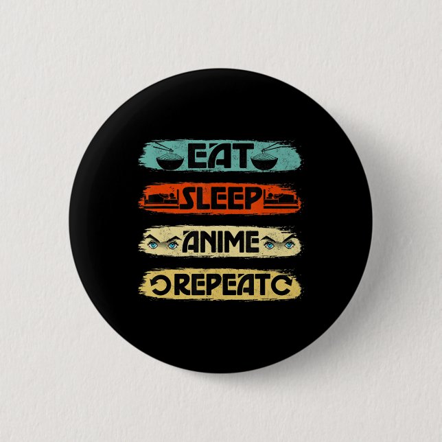 Eat Ssov Anime Repeat Ramen Kawaii Japanska Manga Knapp (Framsida)