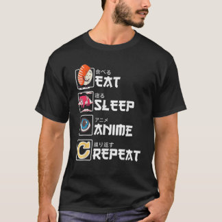 Eat Ssov Anime Upprepa Kawaii Manga Sushi Cute Ani T Shirt