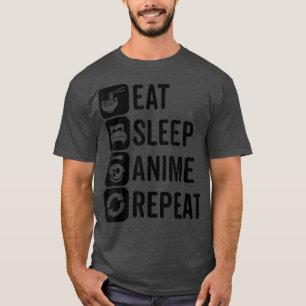 Eat Ssov Anime Upprepa Otaku Anime Kawaii Aestheti T Shirt