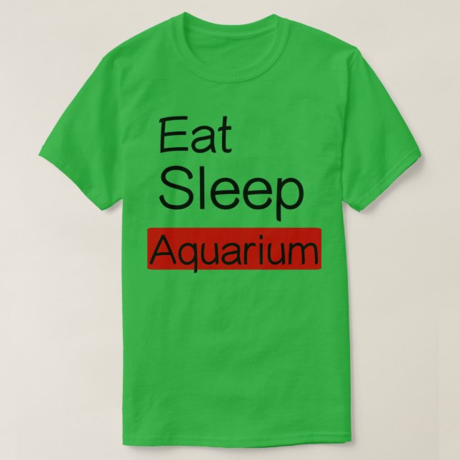 Eat Ssov Aquarium Ts T Shirt (Design framsida)