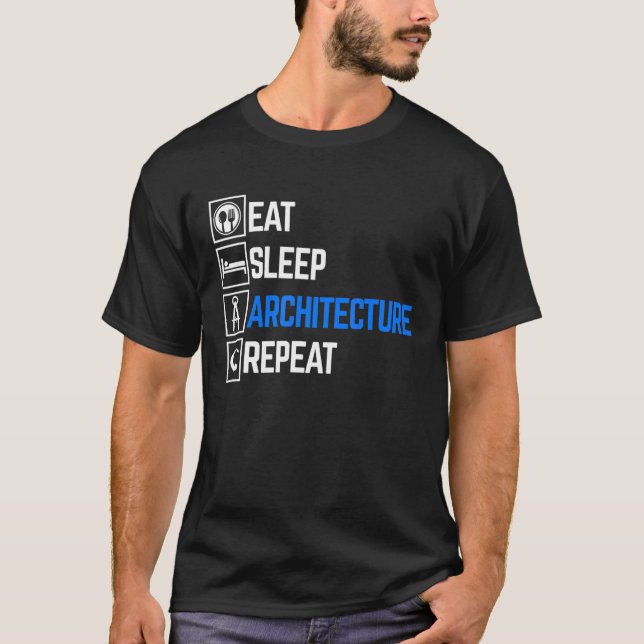 Eat Ssov Architecture Repea Architect Student T Shirt (Framsida)