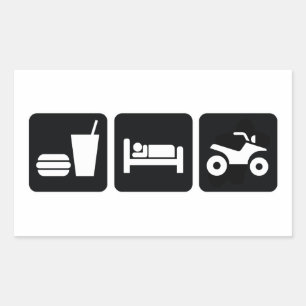 Eat Ssov ATV Rektangulärt Klistermärke
