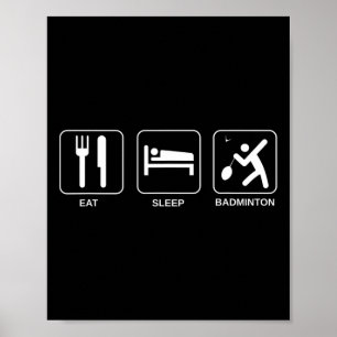 Eat Ssov Badminton Poster