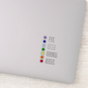 Eat Ssov Balance Simple Chakra Vinyl Sticker Klistermärken