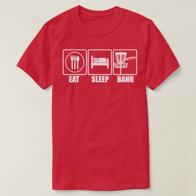 Eat Ssov Bang Chains Disk Golf T Shirt (Design framsida)
