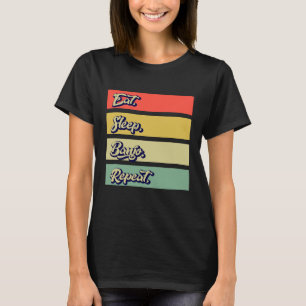 Eat Ssov Banjo Repeat Banjo Retro Vintage Music J T Shirt