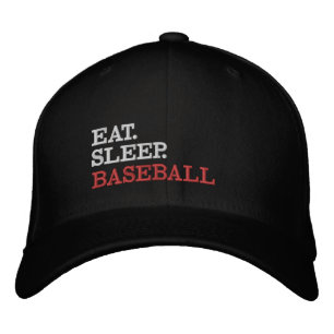 Eat Ssov Baseball Broderad Keps