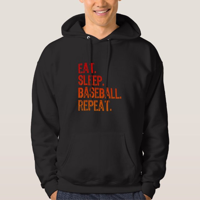 Eat Ssov Baseball Coola Player Fläkt Coach Funny C Hoodie (Framsida)