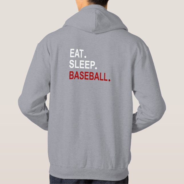 Eat Ssov Baseball Hoodie (Baksida)