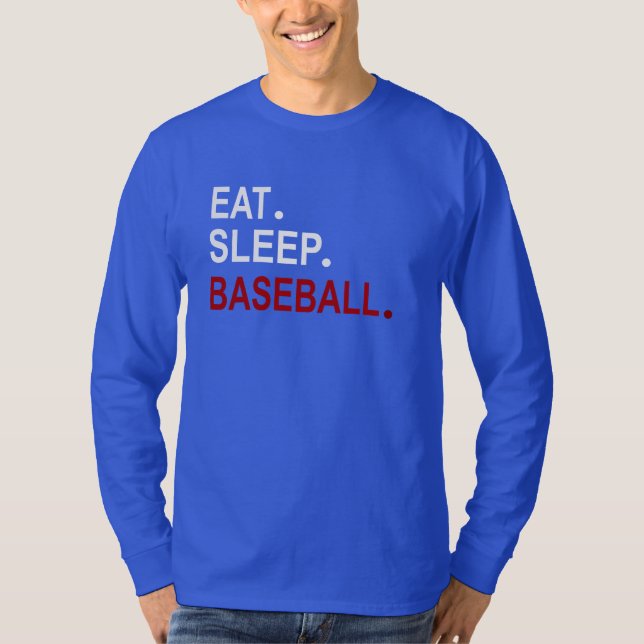 Eat Ssov Baseball T Shirt (Framsida)