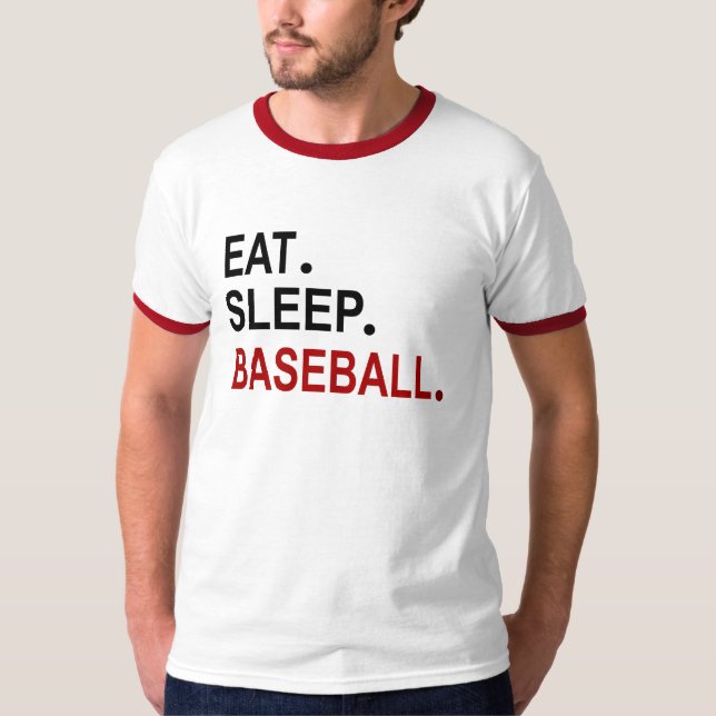Eat Ssov Baseball T Shirt (Framsida)