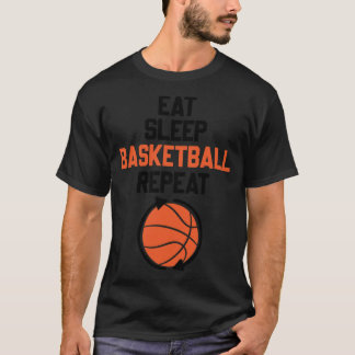 Eat Ssov Basketball Repeat basketball fläkt boyfri T Shirt