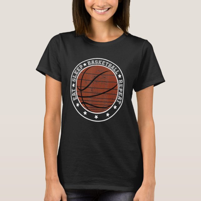 Eat Ssov Basketball Repeat Boy Kid Basketba T Shirt (Framsida)