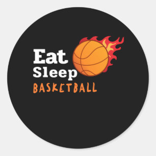 Eat Ssov Basketball Runt Klistermärke