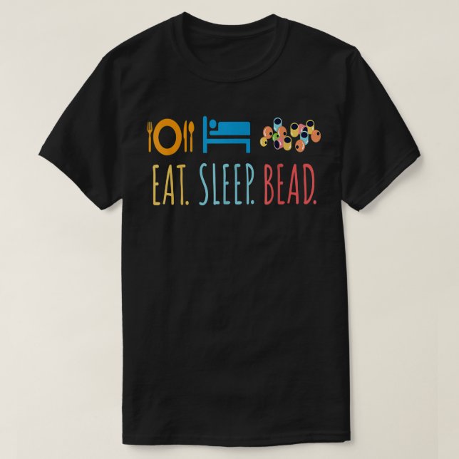 Eat Ssov Bead Beadery Anpassningsbar Jewelry Maker T Shirt (Design framsida)