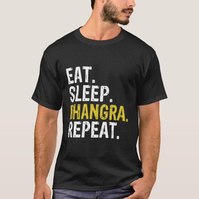 Eat Ssov Bhangra Dance Repeat Gift T Shirt (Framsida)