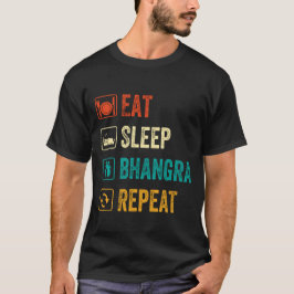 Eat Ssov Bhangra Repeat Funny Dancing Punjabi T Shirt
