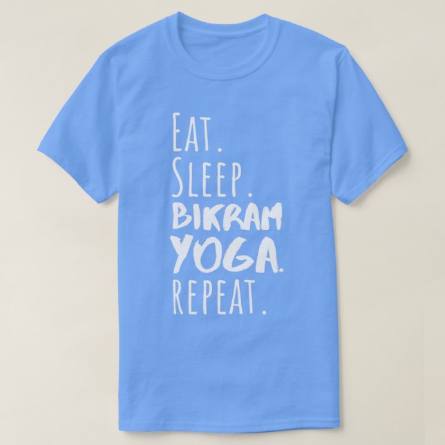 Eat Ssov Bikram Yoga Repeat Funny Bikram Yoga Des T Shirt (Design framsida)
