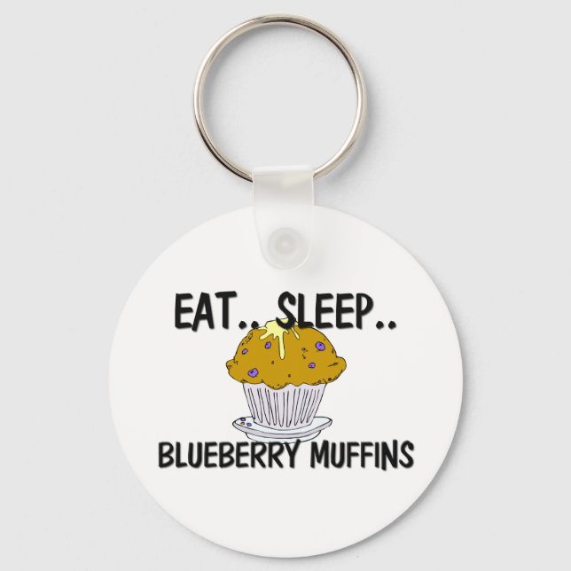 Eat Ssov BLUEBERRY MUFFINS Nyckelring (Framsida)