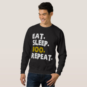 Eat Ssov Boo Repeat - Funny Halloween 2022 Lång Ärmad Tröja