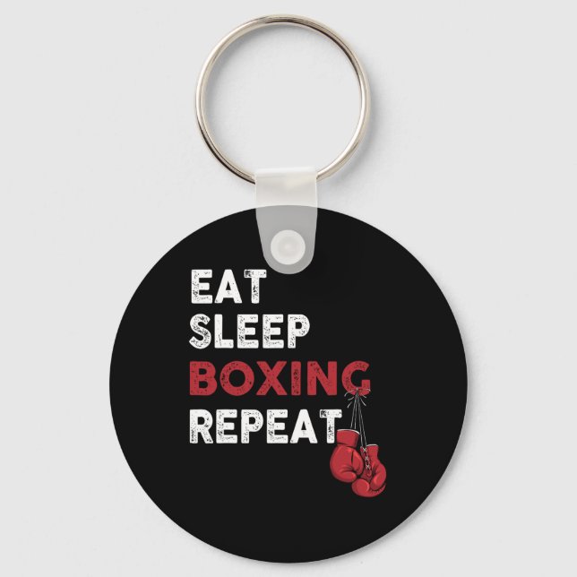 Eat Ssov Box - Boxing Älskare Gym Boxer Kickboxing Nyckelring (Framsida)