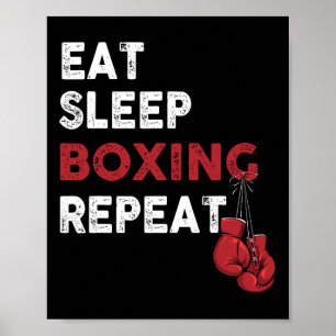 Eat Ssov Box - Boxing Älskare Gym Boxer Kickboxing Poster