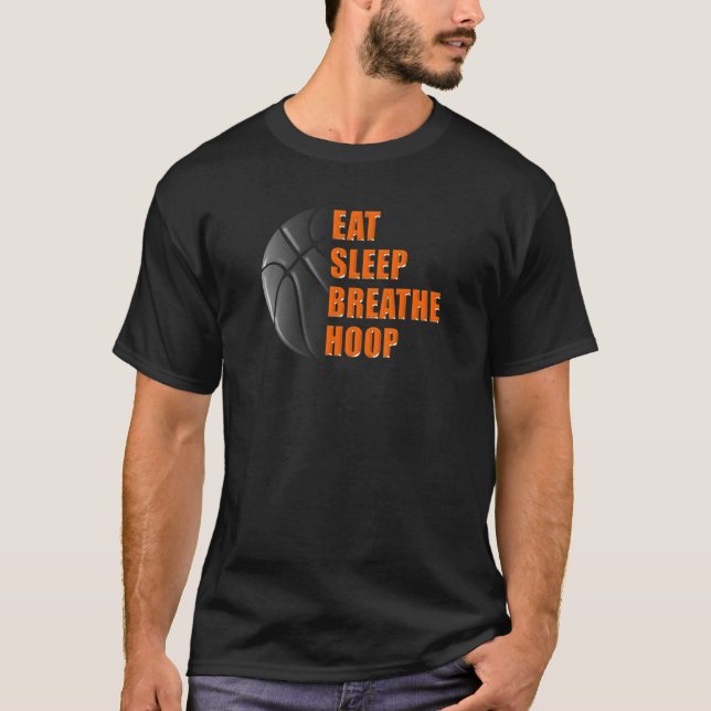 Eat Ssov Breathe Ring - Basketball T Shirt (Framsida)