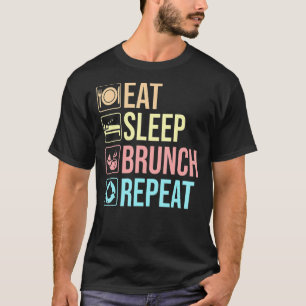 Eat Ssov Brunch Squad Repeat Breakfast Lunch Frie T Shirt