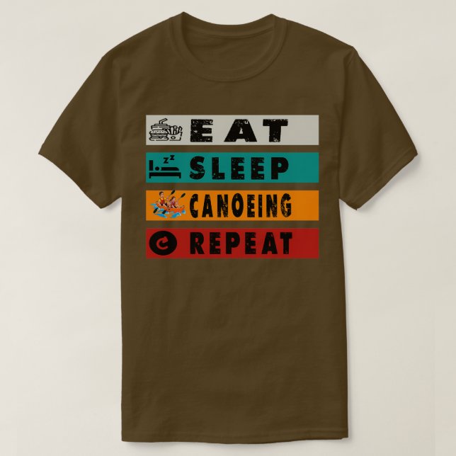 Eat Ssov Canoeing Repeat Funny Canoeing T Shirt (Design framsida)