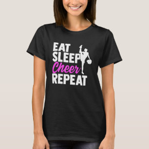 Eat Ssov Cheer Upprepa Cheerlead Sports Life Life T Shirt