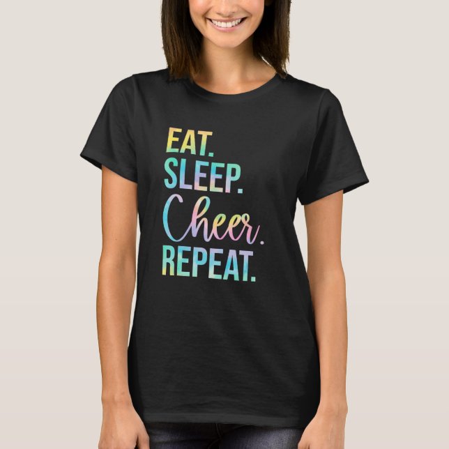 Eat Ssov Cheer Upprepa CheerLedande Cheerlead Ch T Shirt (Framsida)