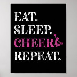 Eat Ssov Cheer Upprepa Cheerledande Cheerledare Poster