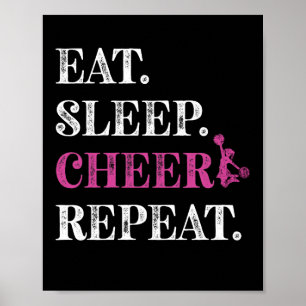 Eat Ssov Cheer Upprepa Cheerledande Cheerledare Poster