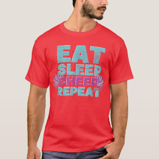 Eat Ssov Cheer Upprepa Cheerledare Cheering Cheerl T Shirt