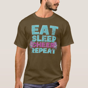 Eat Ssov Cheer Upprepa Cheerledare Cheering Cheerl T Shirt