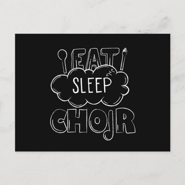 Eat Ssov Choir Singer Chorus Choral Music Gift Vykort (Framsida)