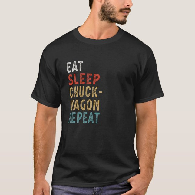 Eat Ssov Chuckwagon Tävla Repeat Funny Player Gi T Shirt (Framsida)