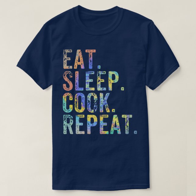 Eat Ssov Cook Repeat Cooking Chef Culinary Lunch T Shirt (Design framsida)