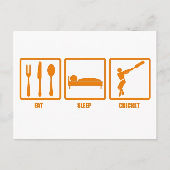Eat Ssov Cricket Vykort (Framsida)