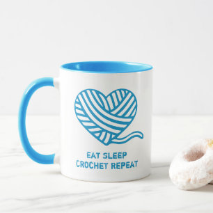 Eat Ssov Crochet Repeat Heart Yarn Boll Mugg