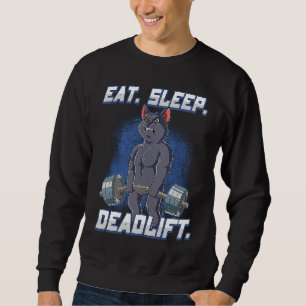Eat Ssov Deadlift Gym Bodybuilding Lång Ärmad Tröja