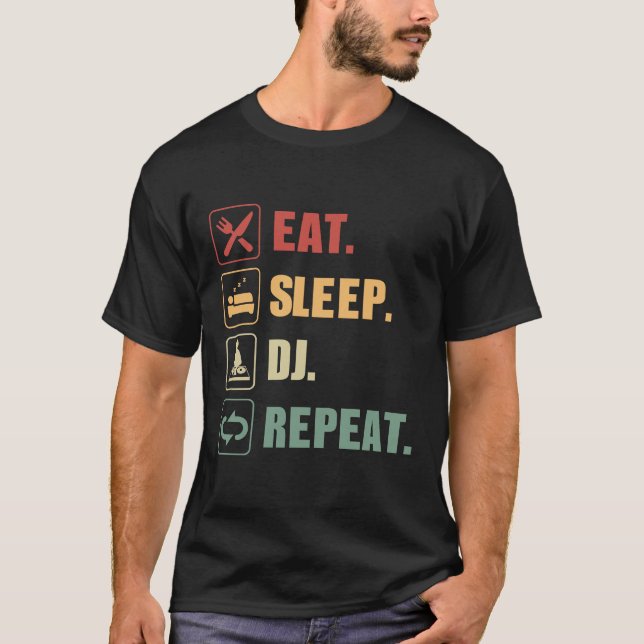 Eat Ssov DJ Repeat T Shirt (Framsida)