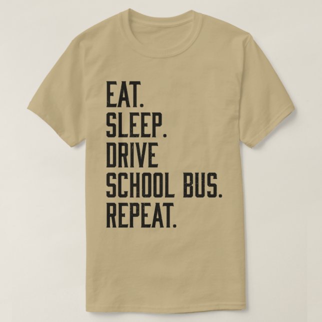 Eat Ssov Drive School Buss Funny Faculty Gift T Shirt (Design framsida)