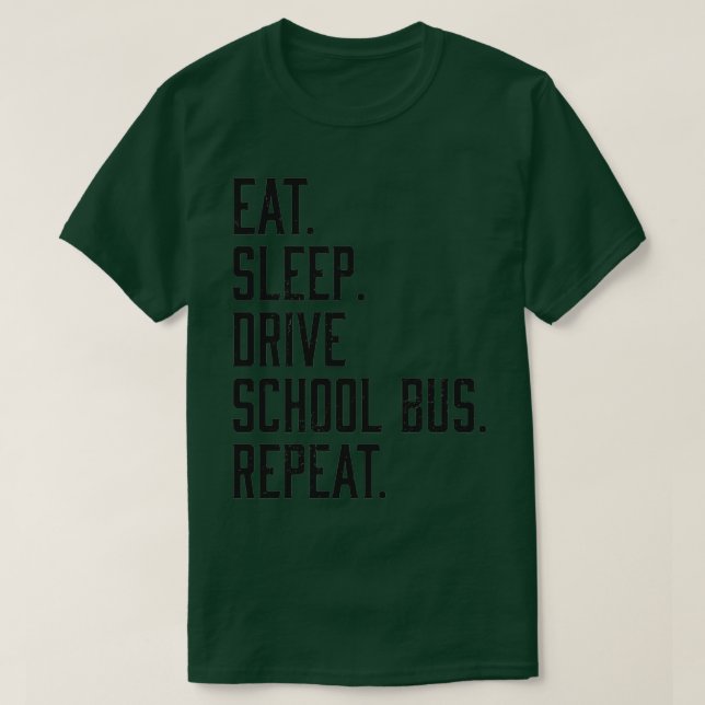 Eat Ssov Drive School Buss Funny Faculty T Shirt (Design framsida)