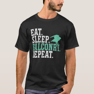 Eat Ssov Falconry Upprepa fågel Ornithology Falcon T Shirt