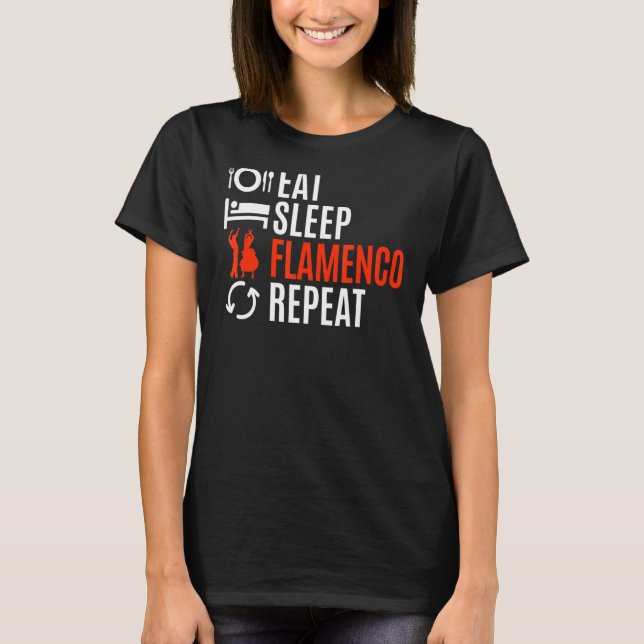 Eat Ssov Flamenco Repeat T Shirt (Framsida)
